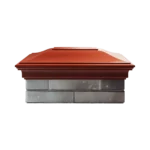 Колпак MONBLAN 385 х 515 классический 2 х 1,5 кирпича красный3