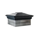 Колпак MONBLAN 385 x 385 классический на 1,5 кирпича черный