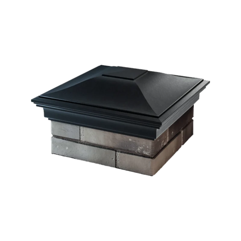Колпак MONBLAN 385 x 385 классический на 1,5 кирпича черный2