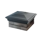 Колпак MONBLAN 385 x 385 классический на 1,5 кирпича серый2