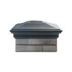 Колпак MONBLAN 385 x 385 классический на 1,5 кирпича серый3