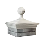 Колпак MONBLAN 385 x 385 с шаром на 1,5 кирпича бежев