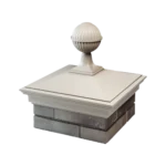Колпак MONBLAN 385 x 385 с шаром на 1,5 кирпича бежев2