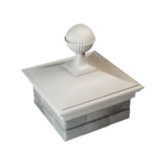 Колпак MONBLAN 385 x 385 с шаром на 1,5 кирпича бежев4