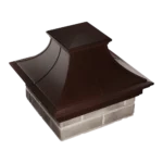 Колпак Monblan 385x385 Premium с посадкой на 1,5 кирпича коричневый 4