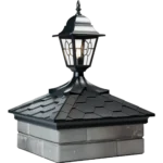 Колпак EVEREST 390 x 390 на 1,5 кирпича под фонарь Черный 1