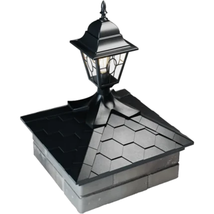Колпак EVEREST 390 x 390 на 1,5 кирпича под фонарь Черный 4