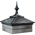 Колпак EVEREST 390 x 390 с пикой на 1,5 кирпича Черный 1