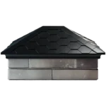 Колпак EVEREST 520 х 390 классический 2х1,5 кирпича черный 3