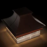 Колпак Manblan Premium 385×385 с LED подсветкой Коричневый 3