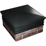 Колпак Bona 513 х 513 классический на 2 кирпича Черный 4