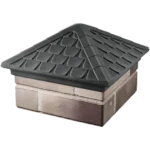 Колпак Elbrus классический 385 x 385 на 1,5 кирпича Серый 2