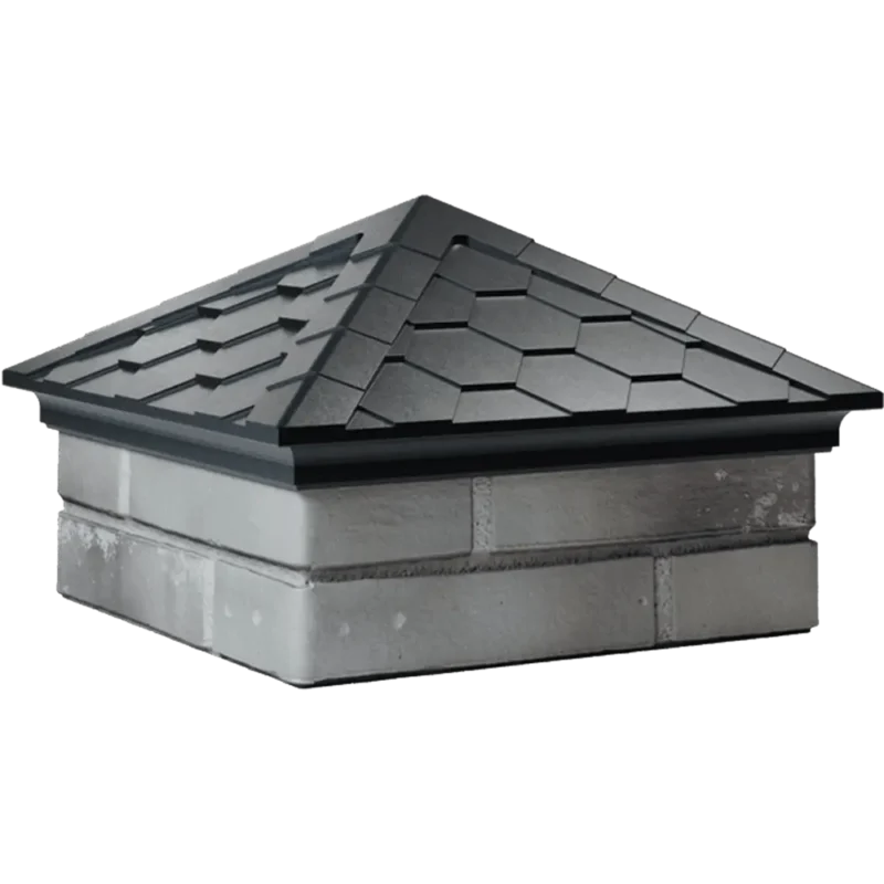 Колпак EVEREST 390 x 390 класический на 1,5 кирпича Черный 1