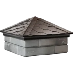 Колпак EVEREST 390 x 390 классический на 1,5 кирпича коричневый 1