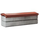 Парапет MONBLAN 130 x 510 на 0,5 кирпича Красный 1