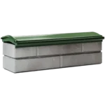 Парапет MONBLAN 130 x 510 на 0,5 кирпича Зеленый 1